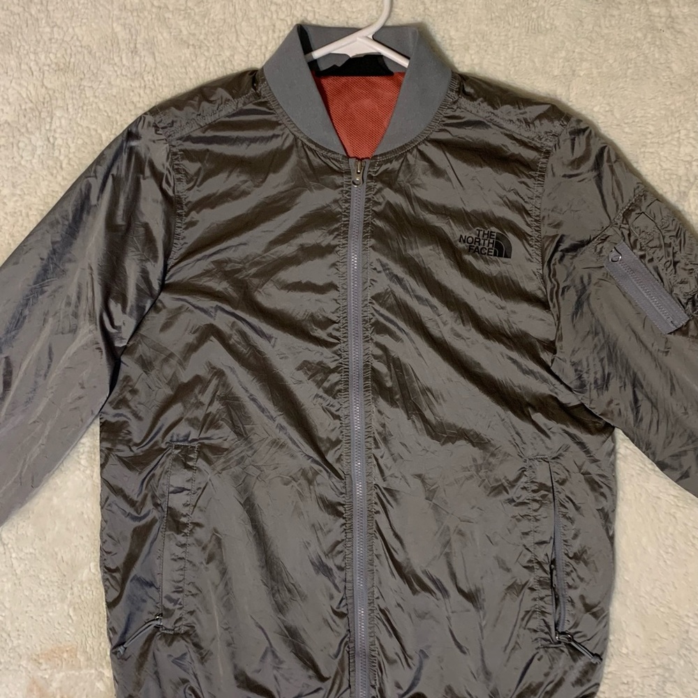 North face reflective windbreaker